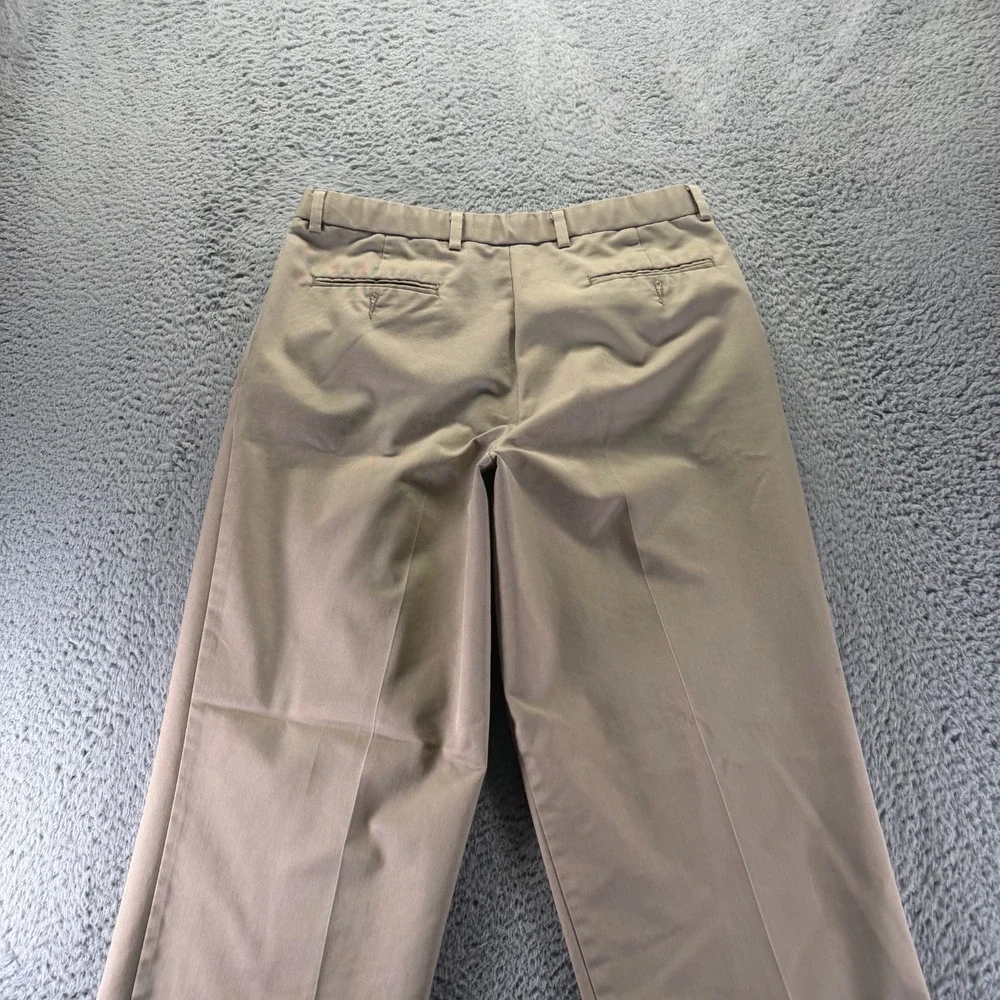 Dockers Stain Defender Pant Mens 34x32 Brown Cotton Chino Straight Preppy Career